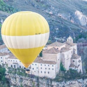 Vista desde un globo de Cuenca